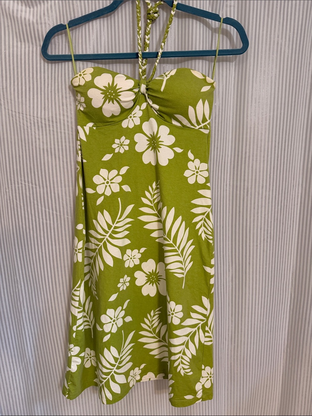 Tommy Bahama Green Halter Floral Sundress